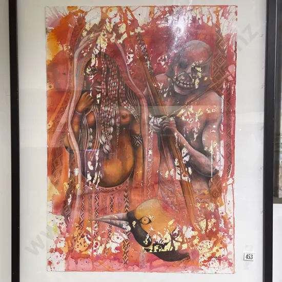 D. Waswan - Untitled - Mixed Media on Paper