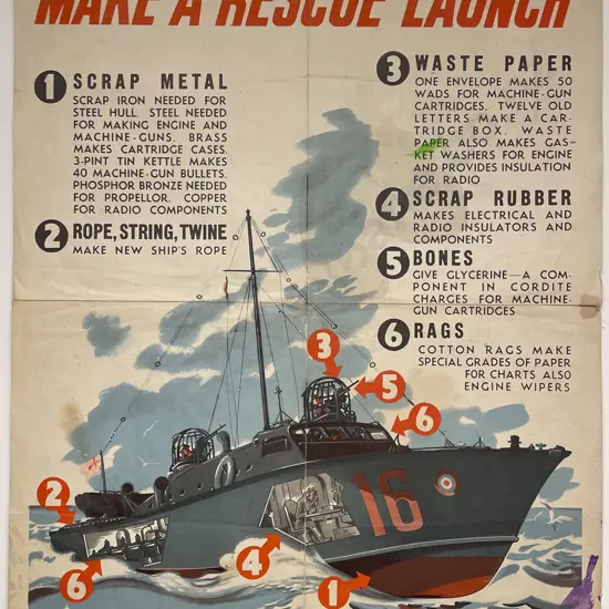 Vintage Nautical Recycling Advertisement