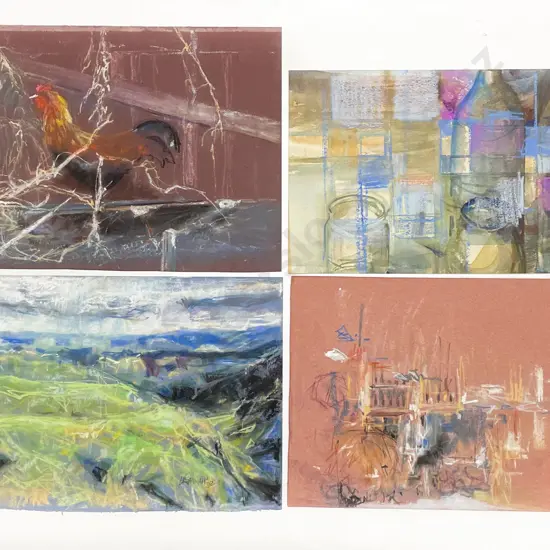 Les Finch (1940 - 2020) - Untitled Pastels (4) (Unframed)