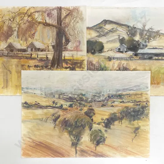 Les Finch (1940 - 2020) - Untitled Pastels (3) (Unframed)