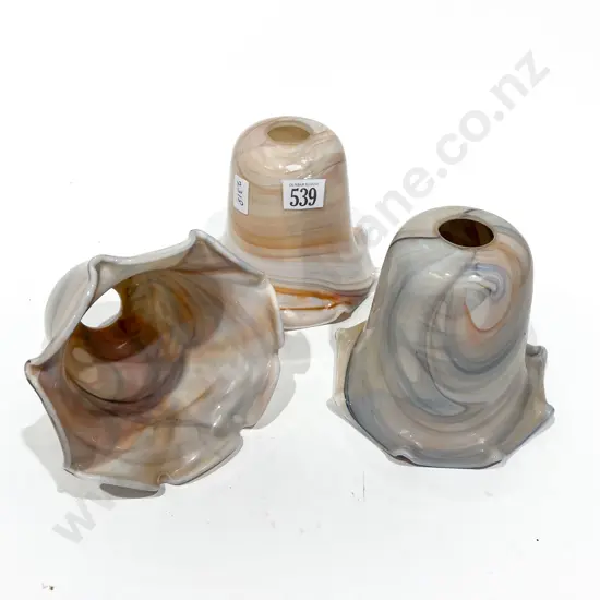 Three Italian Glass Lightshades