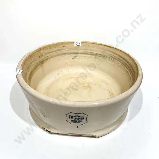The Pascall Engineering Stoneware Basin with Heavy Base Chipping