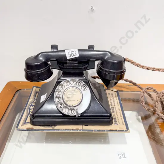 Vintage Bakelite Telephone with 1947 Nelson Directory