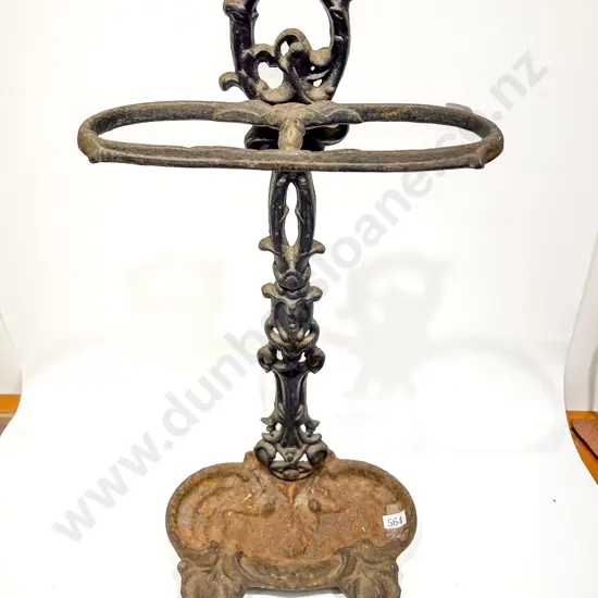 Victorian Small Cast Iron Umbrella Stand
