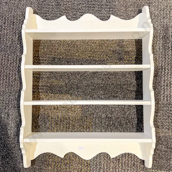White Painted Four Shelf Shadow Box
