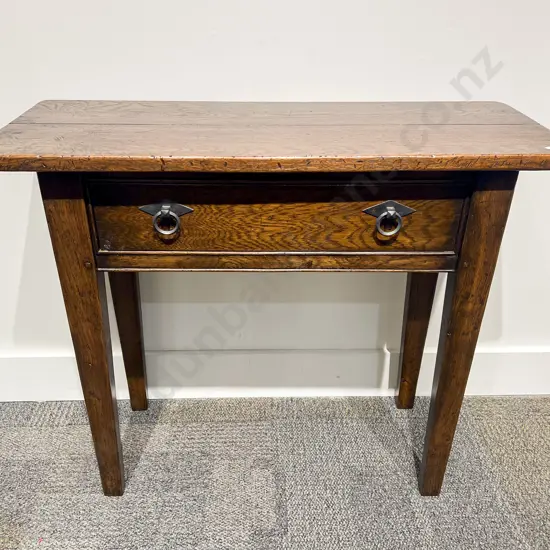 Modern Elm Single Drawer Side Table