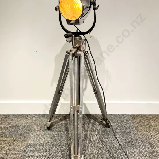 Strand England Chromed Spotlight on German Schiansky Tripod