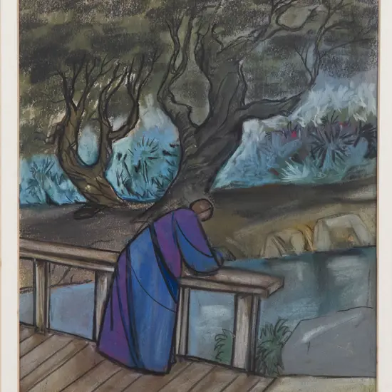 David Jones - Woman on a Bridge