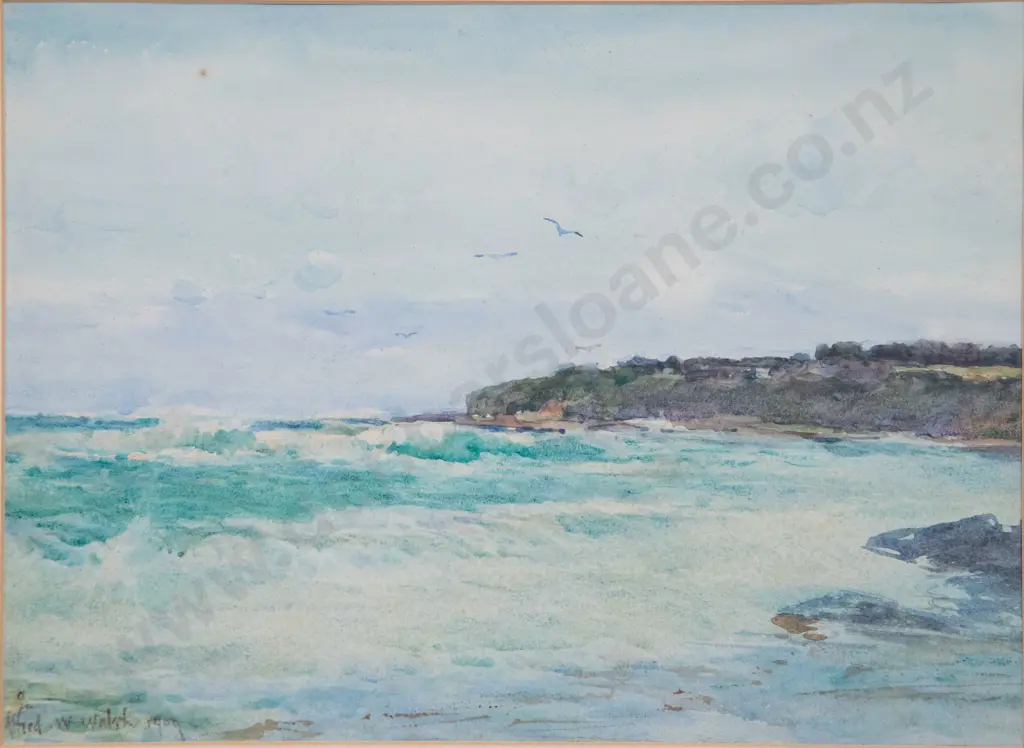 Alfred Walsh (1859 - 1916) - Seascape Image 1++