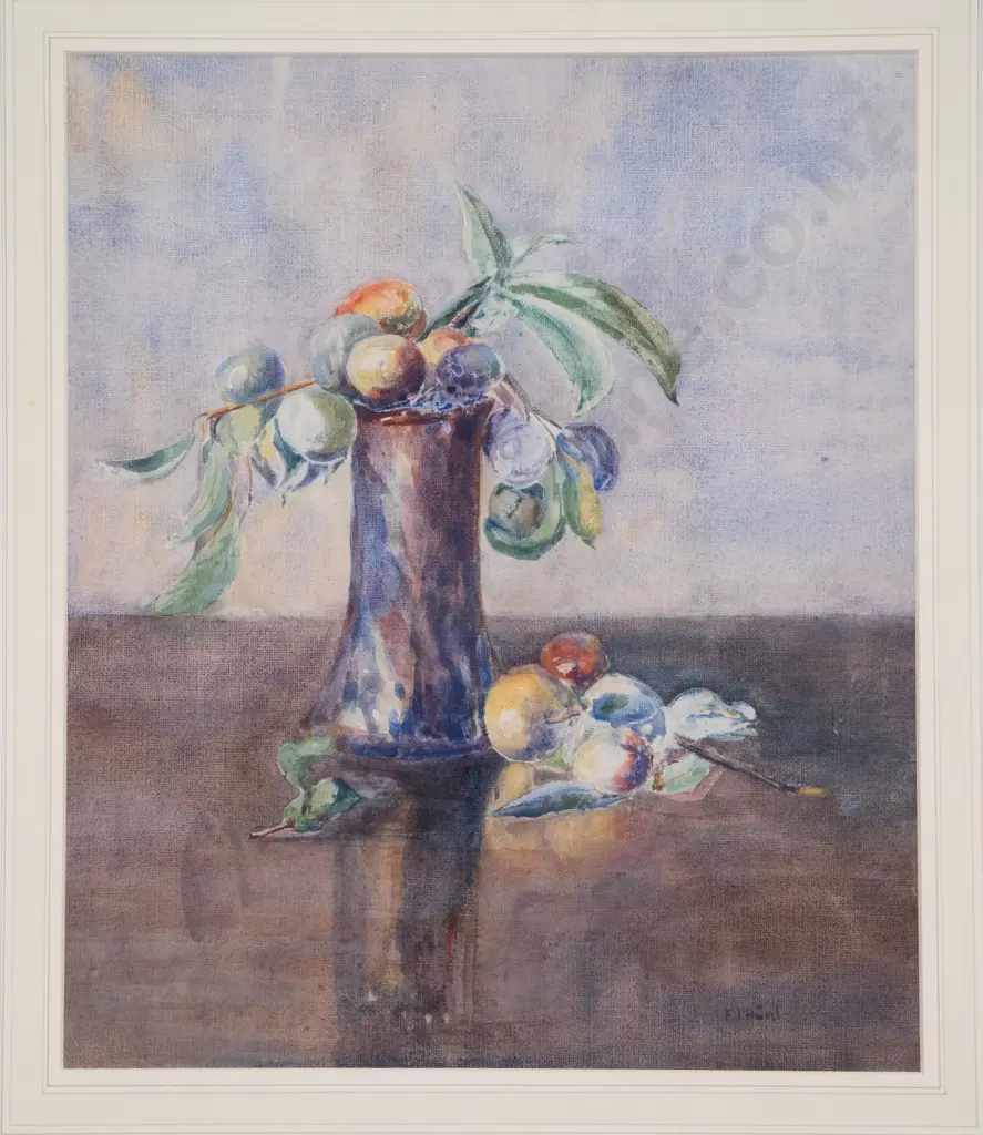 Francis Irwin Hunt (1890 - 1981) - Still Life with Orchard Fruit Image 1++