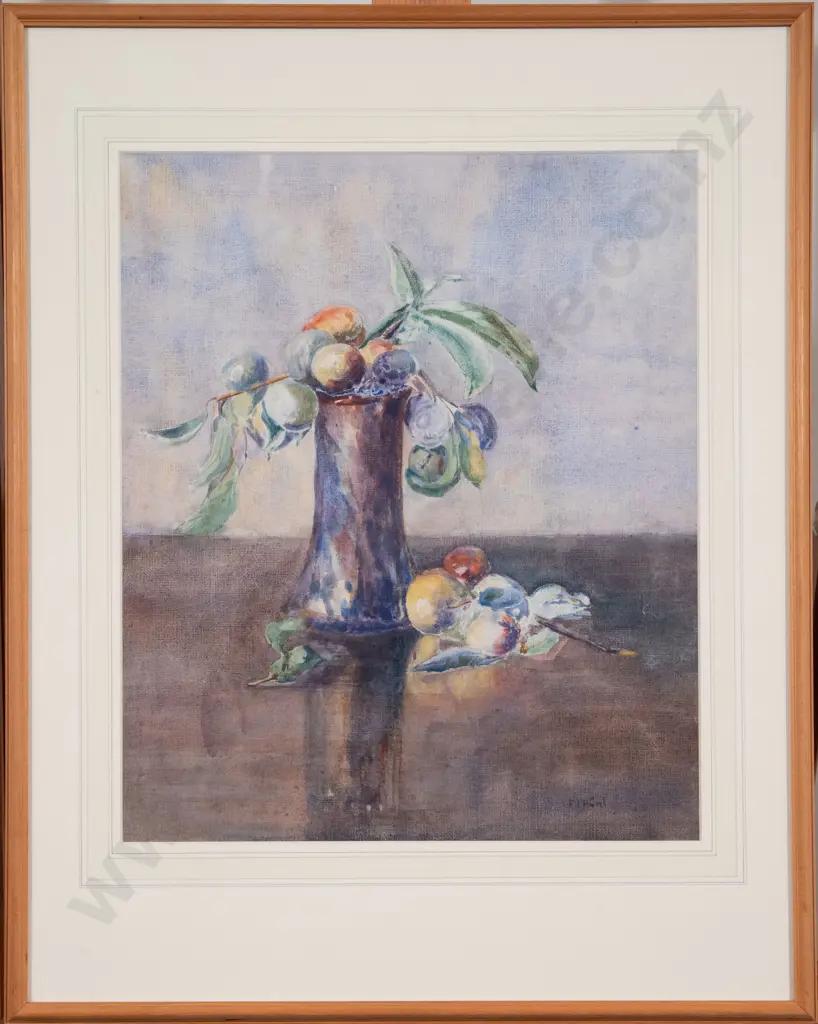 Francis Irwin Hunt (1890 - 1981) - Still Life with Orchard Fruit Image 1++