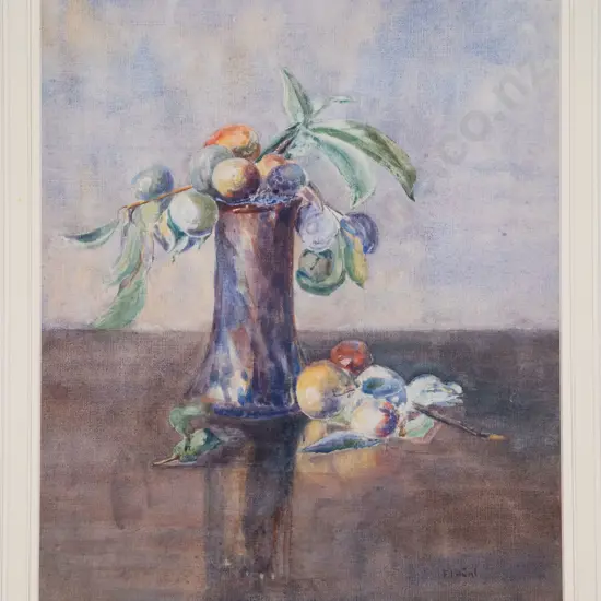 Francis Irwin Hunt (1890 - 1981) - Still Life with Orchard Fruit