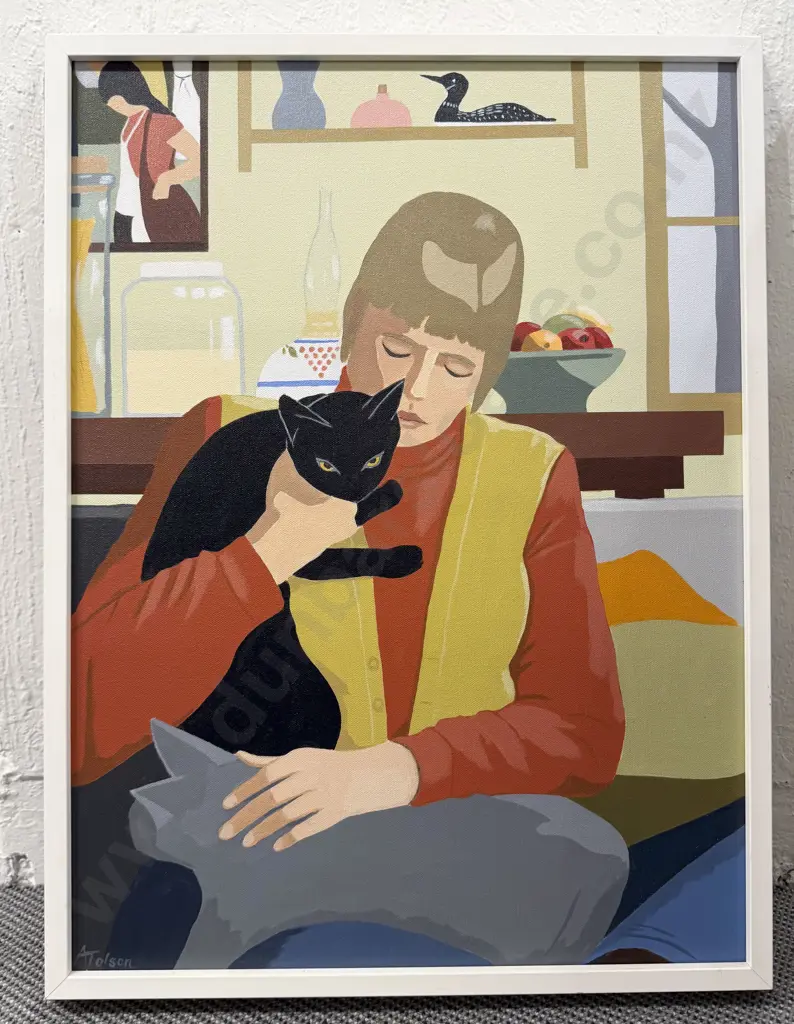 Ann Tolson - Portrait with Cats Image 1++