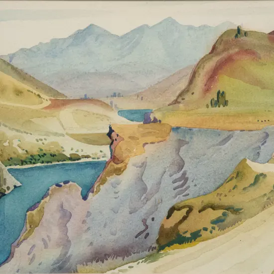 William James Reed (1908 - 1996) - Gorge Landscape