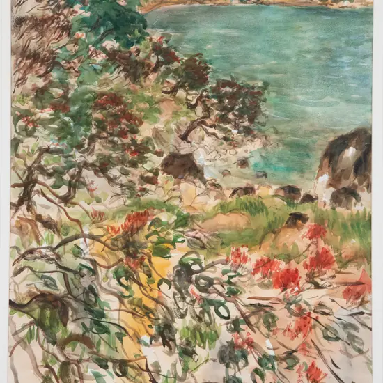 Richard Chrisp - Pohutukawa Above the Bay