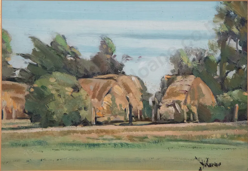 Unknown Artist - Canterbury Farm Landscape Image 1++