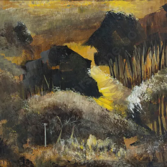 Florence Luxford - View from Fairlie Terrace - Wellington