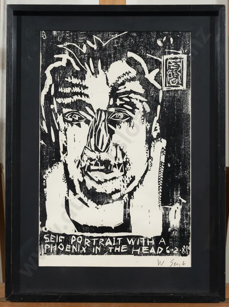 Wayne Seyb - Self Portrait with Phoenix in the Head Image 1++