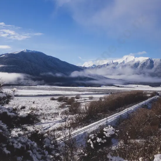 Peter Evans - Railway Line at Arthur's Pass