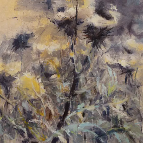 Les Finch (b 1940) - Cabbage Trees
