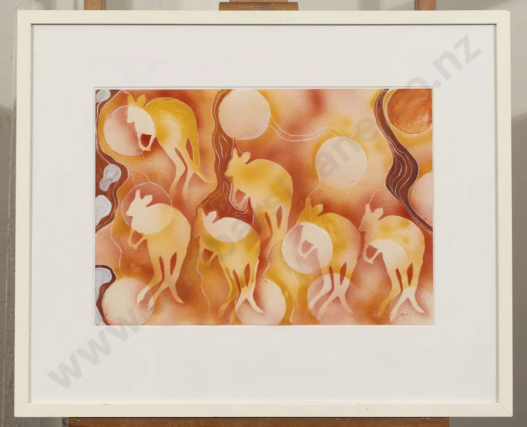 Unknown Artist - Kangaroo Abstract Image 1++