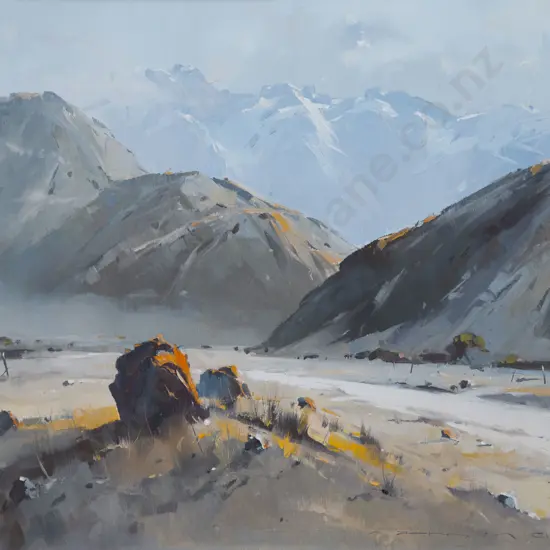 John Crump - The Kaikouras from Near Clarence