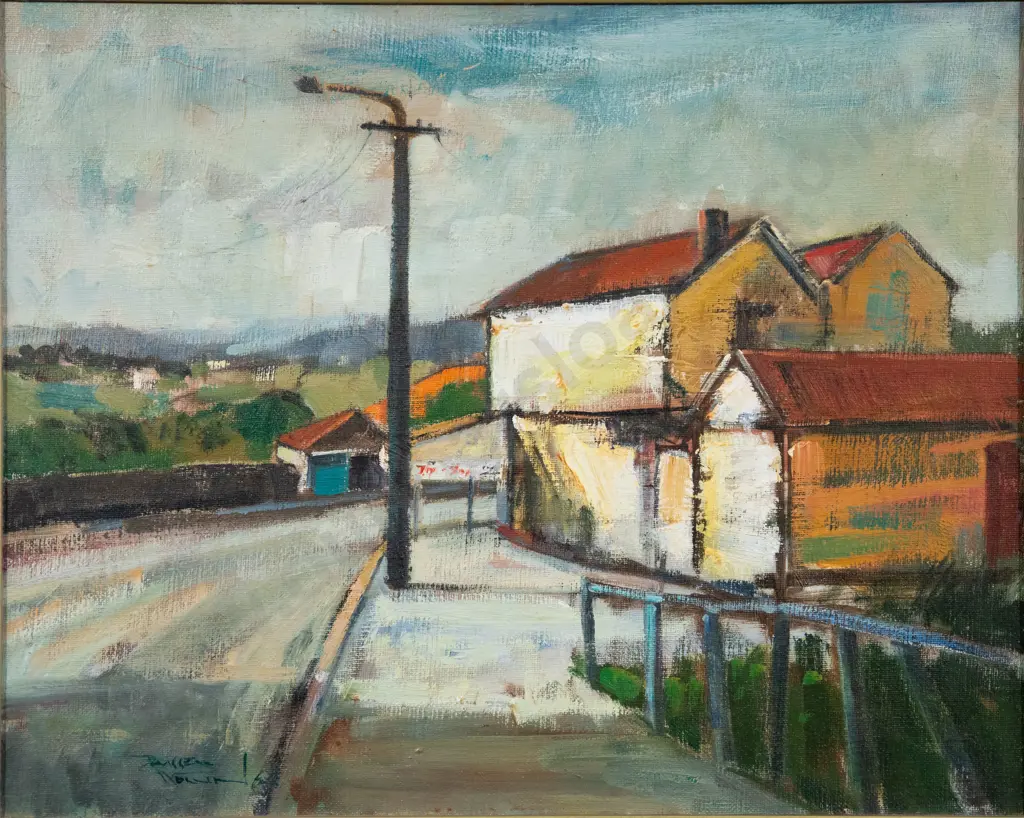 Russell Hollings (b 1948) - The Corner Dairy Image 1++