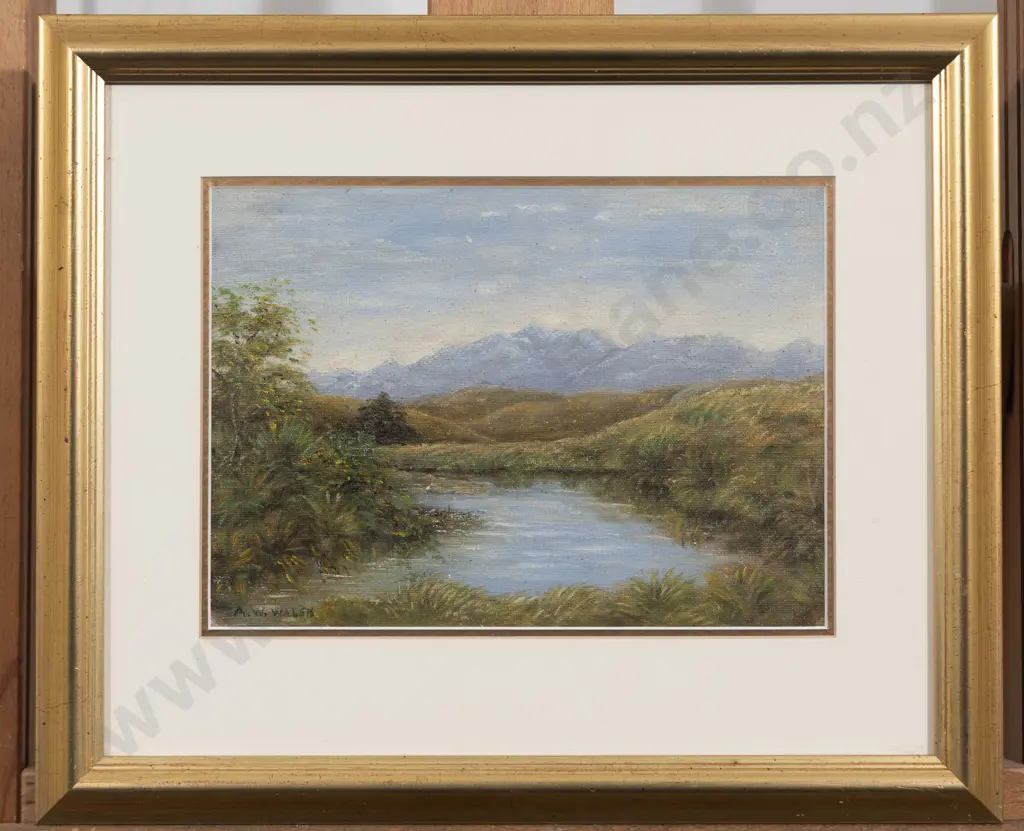 Alfred Wilson Walsh - South Island Landscape Image 1++