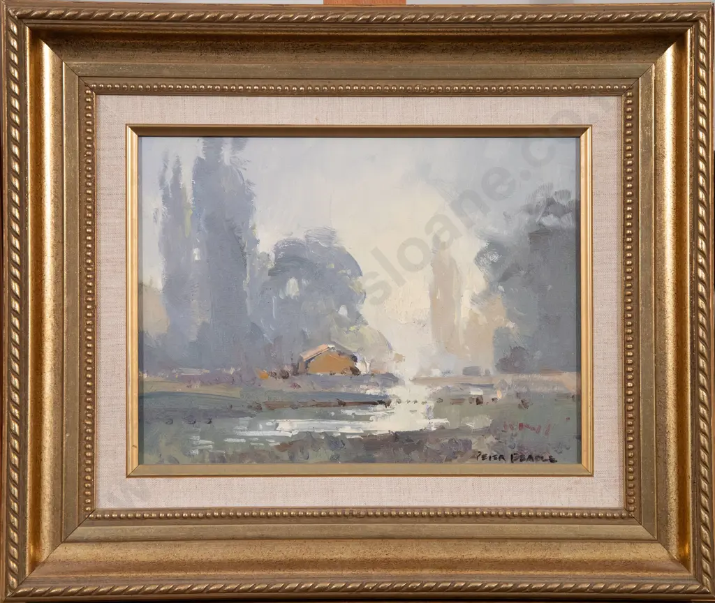 Peter Beadle - Morning Fog - Mataura River at Garston Image 1++