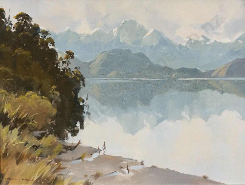 Brent Trolle - Morning - Lake Kaniere Image 1++