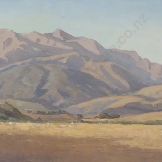 W E Richardson - South Island Landscape