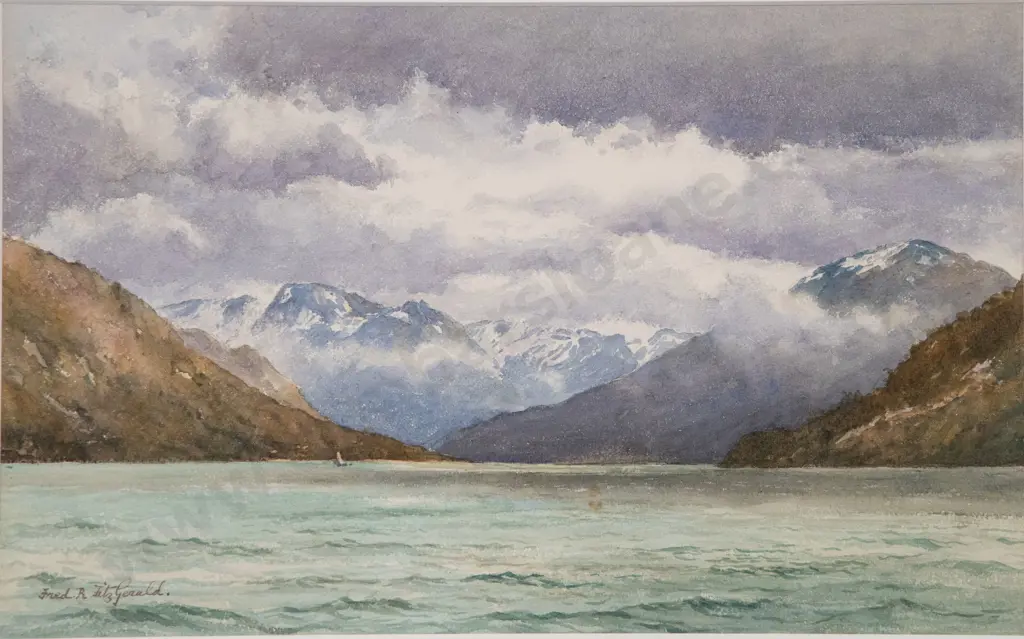 Fredrick Fitzgerald (1869 - 1944) - Norwegian Fjord Image 1++