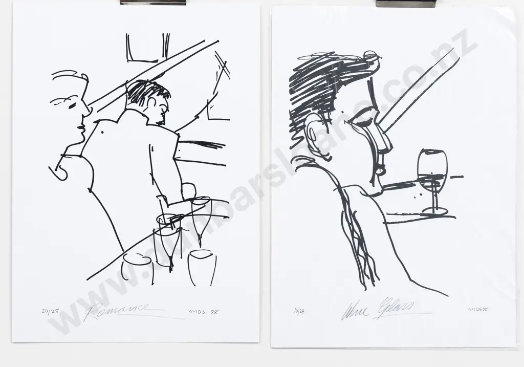 Michael Smither (b 1939) - Romance & Other (2) (unframed) Image 1++