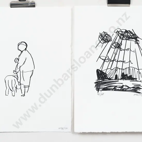 Michael Smither (b 1939) - Untitled & Other (2) (unframed)