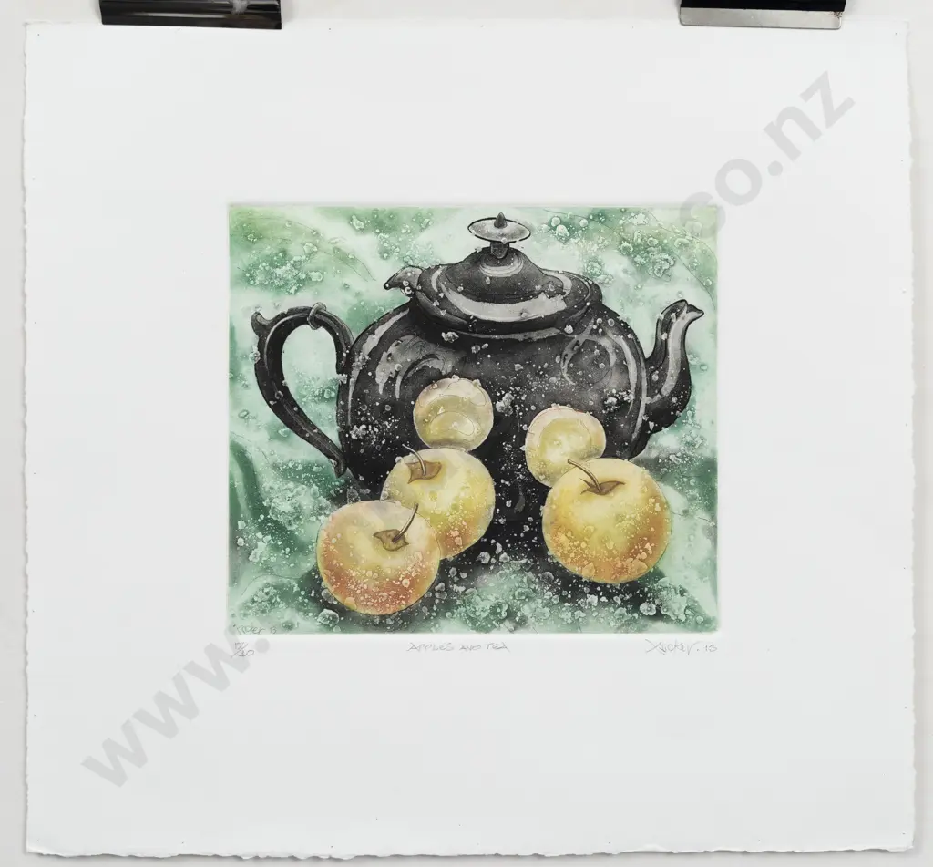 Gary Tricker (1938 - 2021) - Apples and Tea (unframed) Image 1++