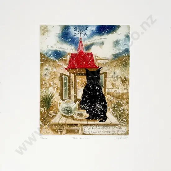 Gary Tricker (1938 - 2021) - Tea House (unframed)