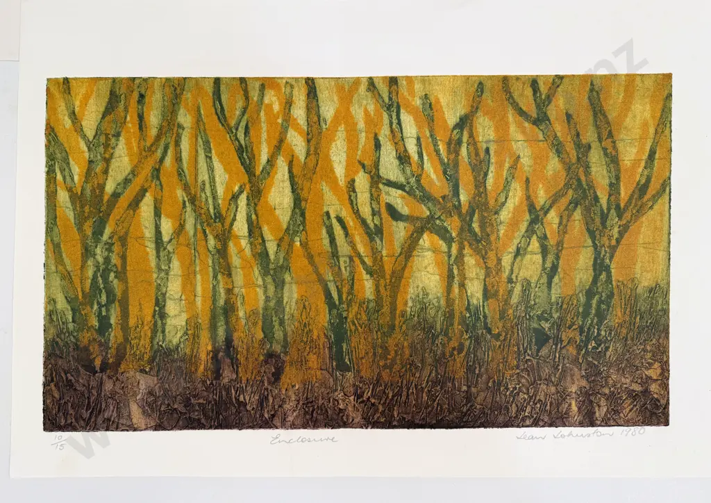 Jean Johnston - Three Unframed Collographs Image 1++