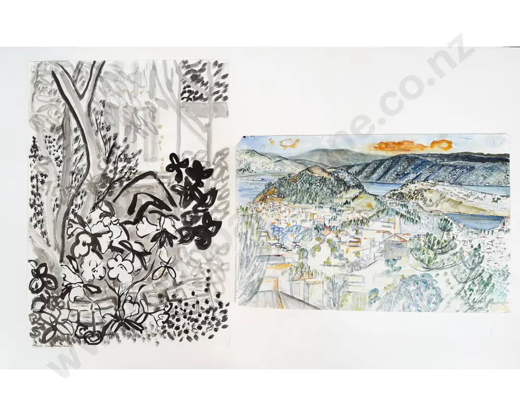 Janet E Paul (1919 - 2004) - Summer Garden Series II & Other (unframed) Image 1++