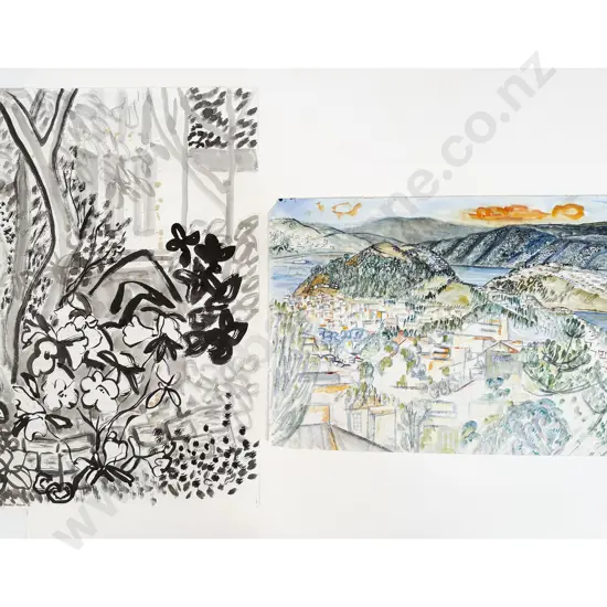 Janet E Paul (1919 - 2004) - Summer Garden Series II & Other (unframed)