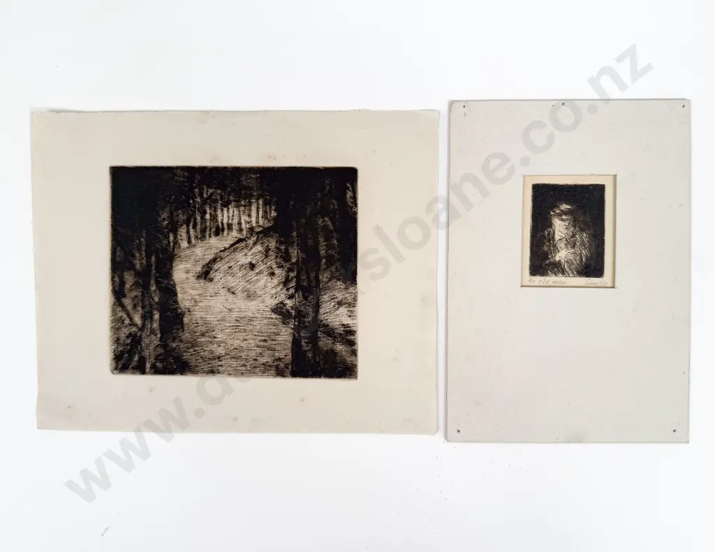 Sam Cairncross (1913 - 76) - An Old Man & Other (2) (unframed) Image 1++