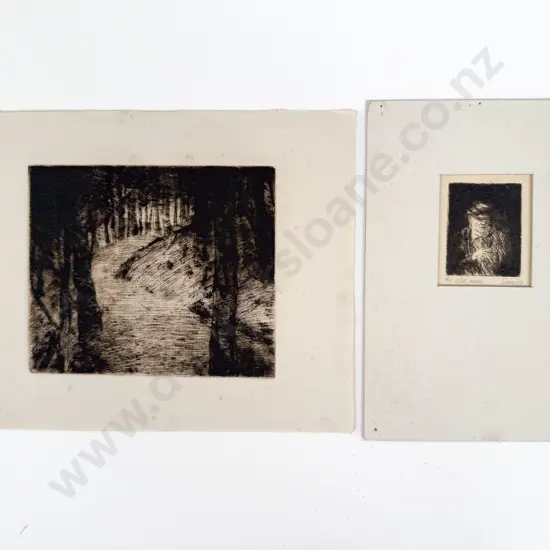 Sam Cairncross (1913 - 76) - An Old Man & Other (2) (unframed)