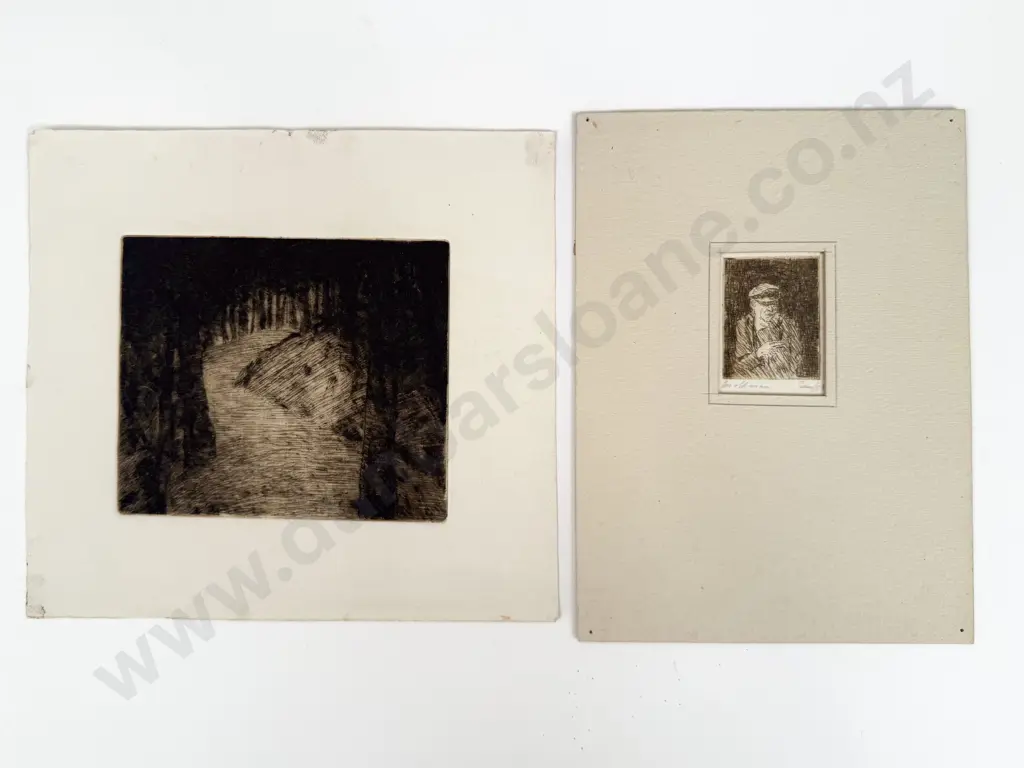 Sam Cairncross (1913 - 76) - An Old Man & Other (2) (unframed) Image 1++