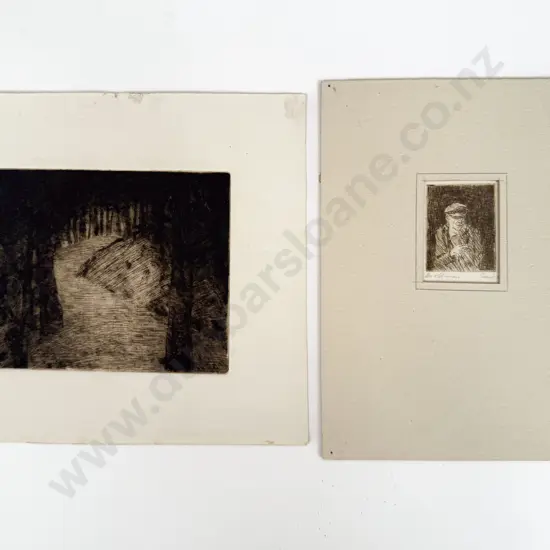 Sam Cairncross (1913 - 76) - An Old Man & Other (2) (unframed)