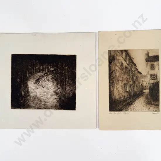 Sam Cairncross (1913 - 76) - Rue Des Prés (Paris) & Other (2) (unframed)