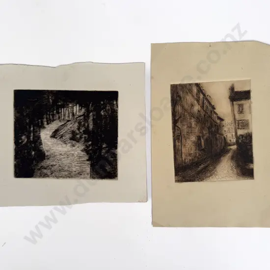 Sam Cairncross (1913 - 76) - Rue Des Prés (Paris) & Other (2) (unframed)