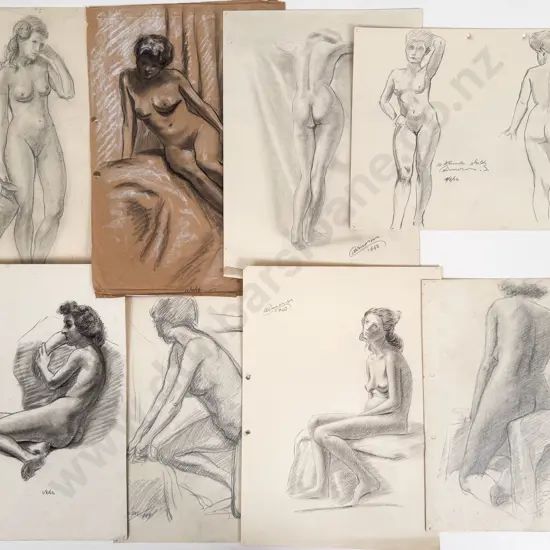 Sam Cairncross (1913 - 76) - Seven Figure Studies (unframed)