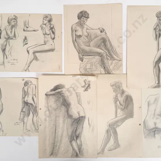 Sam Cairncross (1913 - 76) - Six Figure Studies (unframed)