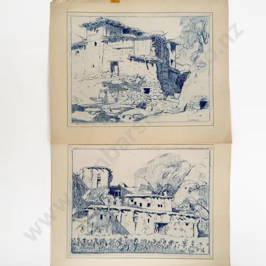 John Weeks (1888 - 1965) - Two Sketchbook Studies (unframed)