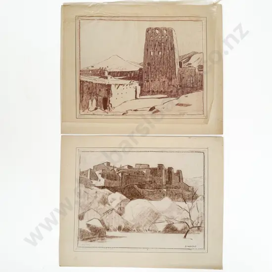 John Weeks (1888 - 1965) - Two Sketchbook Studies (unframed)