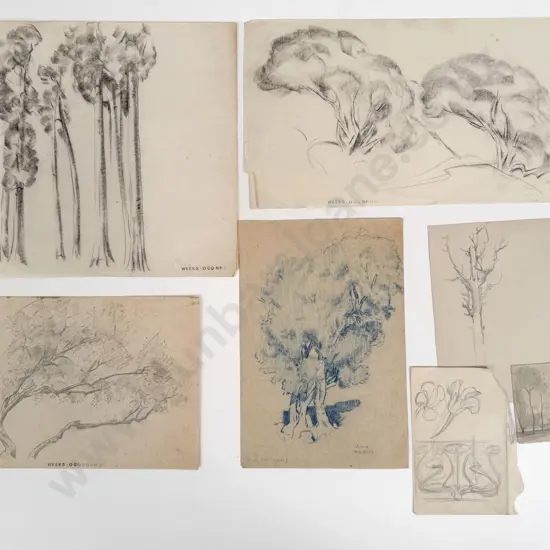 John Weeks (1888 - 1965) - Eleven Sketchbook Studies (unframed)